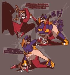 2dickgirls 2futas areolae background batgirl big_penis bulge bulge_under_clothes cum cum_in_ass cum_in_mouth cum_inside dc dc_comics english_text fellatio female futanari harley_quinn heroine intersex pants pants_down penis pubic_hair selfsuck text trans_woman transfem villain xenopavilia