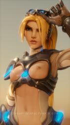 3d adapted_costume alternate_costume amelie_lacroix blender blizzard_entertainment breasts female_only lemony-senpai nipples nova_(starcraft) nova_widowmaker overwatch solo starcraft starcraft_2 tumblr_username widowmaker