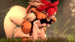 1boy 1girls 3_toes 3d animal_genitalia animated arcanine belly_bulge bestiality big_feet big_hair big_penis big_tail big_testicles black_fur bottomless bouncing_breasts bouncing_testicles breasts bulge canine canine_penis clothed_female_nude_male devilscry doggy_style duo erection fangs fast_ball female feral feral_on_female feral_on_human fire flannery_(pokemon) forest from_behind furry grass gym_leader hair hair_over_one_eye half-closed_eyes hanging_breasts human interspecies kneeling knot long_hair looking_at_viewer male male_domination male_pokemon/female_human mammal mounted navel nintendo nipples no_bra no_sound nude on_top open_mouth orange_fur outdoors paws penetration penis pokémon_(species) poke_ball pokemon pokemon_(species) pokemon_on_female pokemon_penetrating pokemon_rgby pokemon_rse pokephilia ponytail pussy red_eyes red_hair sex shirt shirt_lift size_difference smile source_filmmaker stomach_bulge straight stripes tail teeth testicles vaginal_penetration video video_games white_fur zoophilia