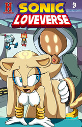 anal archie_comics arm_support ass ass_grab ass_up blue_eyes breasts female from_behind from_behind_position future gold_the_tenrec grabbing grey_fur hedgehog hedgehoglove hood looking_pleasured male medium_breasts nipples nude open_mouth partially_clothed robot sega silver_the_hedgehog sonic_(series) sonic_universe straight tenrec yellow_fur