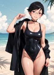 1girls 2d ai_generated areolae armpit bare_arms big_breasts bikini bikini_bottom bikini_top black_eyes black_hair boruto:_naruto_next_generations boruto:_two_blue_vortex chest curvy curvy_figure cute cute_face detailed eyelashes eyeshadow female female_only fit fit_female focus hair high_quality large_breasts legs light-skinned_female light_skin lips lipstick looking_at_viewer makeup mascara medium_breasts naruto naruto_(series) nero100 outdoors outside pale-skinned_female pale_skin perky_breasts petite petite_body petite_female posing sarada_uchiha seductive seductive_look short_hair skinny skinny_girl stable_diffusion swimsuit swimwear tagme teenager thighs thin_waist tits twintails