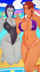 2girls 3d alien alien_girl alien_humanoid barefoot big_ass big_breasts big_thighs breasts cambion curvaceous curvy curvy_figure dc dc_comics demon demon_girl demoness female goth grey-skinned_female grey_body grey_skin half-demon half_demon hips hourglass_figure huge_ass huge_breasts huge_thighs humanoid kaoskatsu koriand'r large_ass large_breasts large_thighs legs light-skinned_female light_skin mature mature_female purple_hair rachel_roth raven_(dc) slim_waist starfire tamaranean teen_titans thick thick_hips thick_legs thick_thighs thighs voluptuous waist wide_hips