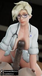 1futa 1girls 3d age_difference ana_amari angela_ziegler big_breasts blender blonde_hair breasts cheating_girlfriend cheating_mother dick_between_boobs doctor doctor_on_patient dr._ziegler futa_pov glasses hospital hospital_bed imminent_sex labcoat looking_at_viewer mercy nyl_ana_amari old_ana_amari older_female older_female_and_younger_female overwatch panties partially_clothed penis_between_breasts pov shhi_prvrt_x sitting_on_person