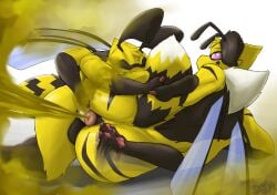 4_arms absurd_res antennae_(anatomy) anthro anus arthropod balls bee big_butt black_body black_fur butt butt_grab digital_media_(artwork) duo fanning fart fart_cloud fart_fetish farting_during_sex farting_while_penetrated female female_penetrated fur genitals hair hand_on_butt heather_(soomir) hectar_(soomir) hi_res hymenopteran insect larger_female lying male male/female male_penetrating male_penetrating_female multi_arm multi_limb nude on_side penetration penile penile_penetration penis penis_in_vagina sex simple_background size_difference smaller_male smile soomir t_square_position tail tail_hug tuft vaginal vaginal_penetration white_body white_fur wings yellow_body yellow_fur