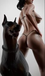 black myth wukong dog doggystyle sisters big_butt big_boobs