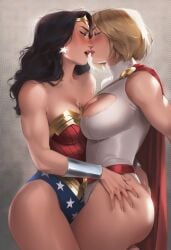 2girls ai_generated alien alien_girl alien_humanoid alien_look_like_human amazon ass big_ass big_breasts big_thighs blonde_female blonde_hair breasts curvaceous curvy curvy_figure dc dc_comics demigod demigoddess diana_of_themyscira diana_prince digital_media_(artwork) female hips hourglass_figure huge_ass huge_breasts huge_thighs humanoid justice_league justice_society_of_america kara_zor-el karen_starr kryptonian large_ass large_breasts large_thighs legs light-skinned_female light_skin mature mature_female phophopho power_girl slim_waist superman_(series) themysciran thick thick_hips thick_legs thick_thighs thighs voluptuous waist wide_hips wide_thighs wonder_woman wonder_woman_(series) yuri