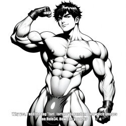 gigachad rule34 gay flexing bulge monochrome white_man_summer