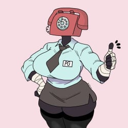 phone guy (fnaf) from five nights at freddy's by ghostec