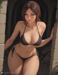 1girls ai_generated ass curvy curvy_figure high_resolution highres lara_croft lara_croft_(classic) lazykiller07 long_hair mature_female medium_breasts natural_breasts patreon_username perfect_body ponytail round_ass slim_waist solo thick_thighs thighs tomb_raider toned uncensored wide_hips