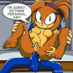 anal anal_sex balloon balls blue_fur breasts brown_fur cum faceless_male female green_eyes headband hedgehog hedgehoglove klara_the_hedgehog locker_room makeup male mobian_(species) nipples nude pussy smile sonic_(series) sonic_the_hedgehog text