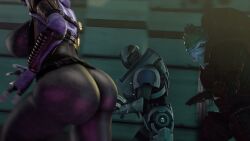 1girls 2boys 3d 3d_animation accident alien alien_girl animated armor ass ass_focus big_ass big_breasts bodysuit bottom_heavy breasts bubble_butt busty clothing distracted fat_ass female female_focus funny garrus_vakarian gluteal_fold huge_ass hurt jiggle jiggling_ass jiggling_breasts krogan large_ass large_breasts male mass_effect massive_ass quarian rodler-h8 running sound tali'zorah_nar_rayya thick_ass thick_thighs thunder_thighs turian urdnot_wrex video wide_hips wobbling_ass