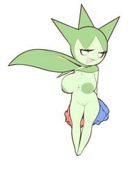 1girls areolae big_breasts breasts eyelashes female_only flora_fauna flower green_pussy green_skin half-closed_eyes large_breasts looking_at_viewer nintendo nipples nude open_mouth plant plant_girl plantpenetrator pokémon_(species) pokemon pokemon_rse pussy roselia smile solo standing tongue white_background white_eyes