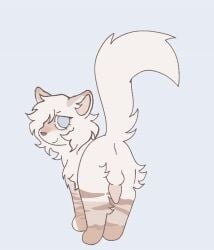 2026 2d_animation animal_genitalia animal_penis animated balls blue_background blue_eyes brown_body brown_fur butt closed_smile domestic_cat fan_character felid feline felis feral frame_by_frame full-length_portrait fur furry gay genitals littleperrito looking_at_viewer loop male male_feral male_focus male_only mammal mouth_closed nonbinary_(lore) penis pink_inner_ear pink_nose pink_penis portrait rear_view shaking_butt shaking_penis simple_background smile solo solo_male tail tail_motion tailwag tan_balls tan_body tan_fur warriors_(book_series)