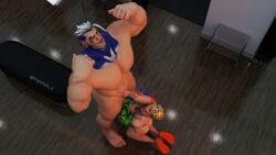 2boys 3d 3d_(artwork) abs erect erect_cock erect_dick erect_penis erection gay hazard_(overwatch) holding_cock holding_dick holding_penis male male/male male_only naked naked_male necklace nightfalls nude nude_male overwatch overwatch_2 poolside_wuyang sandals six_pack size_difference sunglasses_on_head veins_on_cock veins_on_dick veins_on_penis veiny_cock veiny_dick veiny_penis wuyang wuyang_(overwatch) wuyang_ye yaoi