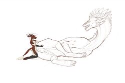 2012 anal anal_sex anthro anthro_on_feral anus ass balls claws dragon erection feathered_dragon feathers feral horn larger_feral leg_glider_position male male_penetrating orion_(pheel) penetration penis pheel raised_leg razr_(character) sex size_difference small_dom_big_sub smaller_anthro yaoi zoophilia