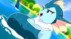 vaporeon from pokemon by jackalackin