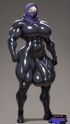 futanari big_penis big_balls large_penis saggy_balls ai_generated huge_cock 1futa flaccid flaccid_penis bulge bulge_through_clothing big_breasts hyper_penis tight_clothing visible muscular_futa hijab