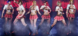 3d 6+girls anna_williams busty emilie_de_rochefort female female_focus female_only gyaru hourglass_figure kazama_asuka lidia_sobieska niku4186 nina_williams reina_mishima school_uniform schoolgirl tagme tekken wide_hips