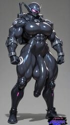 futanari big_penis big_balls large_penis saggy_balls ai_generated huge_cock 1futa flaccid flaccid_penis bulge bulge_through_clothing big_breasts hyper_penis tight_clothing visible muscular_futa