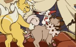 anthro collar doggystyle duo exhibitionism female feral from_behind_position gag gagged generation_3_pokemon generation_6_pokemon generation_7_pokemon genitals hypnosis hypnotic_eyes leash leashed_collar male male/female meowstic meowstic_(male) mind_break mind_control mossillusion multi_nipple nintendo nipples penetration penile_spines penis pokemon pokemon_(species) pokemon_mystery_dungeon public public_sex questionable_consent rockruff sex shiny_pokemon spike_chunsoft standing story story_in_description vaginal vaginal_penetration zangoose