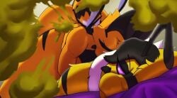 anthro anthro_on_anthro anthro_penetrated anus anus_peek ass ass_bigger_than_body ass_bigger_than_head ass_bigger_than_torso ass_in_air bee big_butt dick dominant_female donut_anus fart fart_cloud fart_fetish farting farting_during_sex farting_on_another farting_on_dick farting_while_penetrated fucking heather_(soomir) hectar_(soomir) lying_on_stomach male/female penetrating_ass penetration penis penis_in_ass puffy_anus purple_eyes relaxed relaxed_expression relaxing_sex smaller_male soomir submissive_male tagme tail video yellow_body