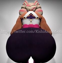 1girls 2018 3d animated arms_(game) ass big_ass big_butt blender bubble_ass bubble_butt butt dancing dark-skinned_female dark_skin dat_ass female female_only hair huge_ass huge_butt human kishi long_hair multicolored_hair nintendo no_sound tagme thick thick_thighs twerking twintails twintelle very_long_hair video watermark wide_hips