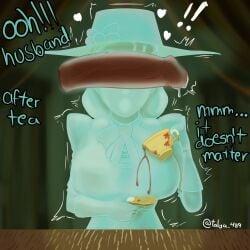 1boy female ghost_girl martha_mildenhall mouthless tea the_amazing_digital_circus victorian