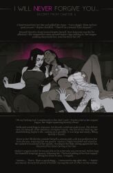 3girls abs arm_tattoo barbell_piercing beverly_(i_will_never_forgive_you) big_clitoris body_writing braided_hair breasts cheating cheating_wife clitoris clothed_female_nude_female couch cunnilingus dark-skinned_female dark_skin ear_piercing earrings english_text female female_only female_orgasm female_pubic_hair femdom femsub fff_threesome hairy hairy_pussy hanging_breasts haylee_(i_will_never_forgive_you) humiliation i_will_never_forgive_you incase interracial interracial_yuri large_breasts latina latina_female lezdom light-skinned_female light_skin mascara_tears medium_breasts milf mole mole_under_mouth narrow_waist nipples nose_ring ok_sign oral painted_nails pantyhose piercing pussy runny_makeup spread_legs stella_(i_will_never_forgive_you) story story_at_source text thick_eyebrows thick_thighs thigh_tattoo threesome toxic_yuri twin_braids yuri