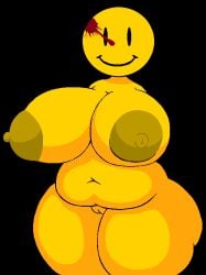 anthro anthrofied anthropomorphic big_breasts black_background breasts curvy curvy_body curvy_female curvy_figure female humanized nude nude_female pussy remake remastered smile smiley_face smiling standing tagme twitter_username voluptuous voluptuous_female watchmen woodsglue