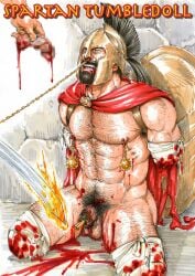 amputee bara bondage forced gengoroh_tagame gore male_only nipple_piercing pain spartan submissive torture tumbledoll yaoi