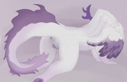 1_horn 1_wing all_fours anus anus_outline anus_peek back_view cum???in_pussy???idk_up_to_interpretation digits feathers i_swear_theres_stretchmarks illumina_(phighting) inphernal labia large_tail markings no_pubes no_pubic_hair on_all_fours one_horn one_wing paw_digits pawpads paws phighting purple_hair pussy pussy_juice pussy_juice_drip pussy_lips pussy_peek roblox roblox_game robloxian sail sail_on_tail sfoth_deity_(phighting) shaved_pussy skiffisturri spots spots_on_wings stretch_marks tagme tail vulva vulva_line wet wet_pussy wing wing_markings