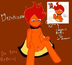 1cuntboy bluesky_username blush_lines blushing_at_viewer cookie_run cookie_run_kingdom cookie_run_ovenbreak cuntboy dazukiizu fire_spirit_cookie intersex pussy reddit_username remake remastered show_pussy twitter_username