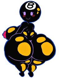anthro anthrofied anthropomorphic ass big_ass big_butt billiards bubble_butt bun_buntv female magenta_nipples nipples object object_head simple_background smile solo_anthro tagme twitter_username voluptuous voluptuous_female white_background