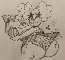 popcorn cookie from cookie run by bananamilkies