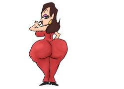 ass_in_dress big_butt fat_ass jamal_george mario_(series) pauline red_dress