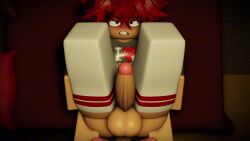 16:9 1boy 1futa 3d ahe_gao animated ass balls bed bikini bikini_top black_hair cat_ears catboy erection femboy futa_on_femboy futa_on_male futanari grey_sweater holding_ass holding_legs intersex leg_grab legs_up male multicolored_hair neko-jan no_sound penetration penis penis_in_ass pov red_brown_hair roblox robloxian self_upload sex sillynekojancat socks spiky_hair tagme thighhighs video vignette whiskers