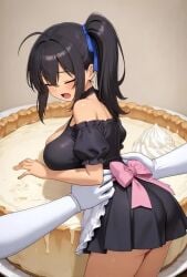 ai_generated animated apron chef cherry grok humiliation tagme tan_body tan_skin video wam