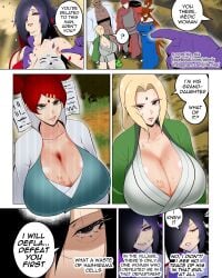 2boys 4girls big_breasts blonde_hair breasts dark-skinned_male dark_skin female gaara huge_breasts large_breasts long_hair male mei_terumi multiple_boys multiple_girls naruto_(series) naruto_shippuden raikage red_hair rie_nia rule_63 senju_hashirama tsunade uchiha_madara uzumaki_mito