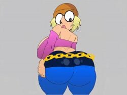 ai_animation ai_assisted ai_generated animated badonkadonks big_ass big_butt dat_ass family_guy glasses meg_griffin pawg phat_ass smothering smothering_ass thick_thighs wide_hips woman