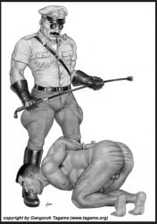 bara bondage forced gengoroh_tagame male_only police slave submissive torture yaoi