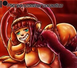 aipom aipom-chan corvo_caotico furry_female furry_tail handjob pokemon pokemon_(species) pokemusu