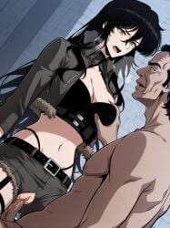 1boy 1boy1girl 1girls 2d ai_generated breast_grab breasts clothed clothed_sex clothing dubious_consent edis_callen_(pick_me_up) erection female hotpants irritated lamon male night older_male older_male_and_younger_female outdoors penis pick_me_up rape sex shorts standing standing_missionary standing_sex steam steaming_body sweat sweatdrop uncomfortable unzipped unzipped_pants webtoon younger_female