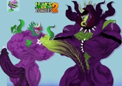 2boys asolchan bara big_balls big_muscles big_pecs big_penis chomper_(pvz) huge_cock huge_cock huge_muscles huge_pecs humanoid humanoid_genitalia humanoid_penis hyper_penis male male_focus male_only muscles muscular muscular_male plant plants_vs._zombies plants_vs_zombies plants_vs_zombies_2:_it's_about_time
