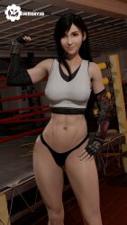 tifa lockhart from final fantasy by vemsky3d
