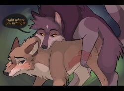 absurd_res aleu_(balto) animal_genitalia animal_penis balto_(series) beejamas blue_eyes blush canid canine canine_genitalia canine_penis canis digital_media_(artwork) duo english_text female female_penetrated feral feral_on_feral feral_penetrating fray_(beejamas) fur genitals hi_res hybrid knot male male/female male_penetrating male_penetrating_female mammal multicolored_body multicolored_fur penetration penile penile_penetration penis red_eyes sex simple_background tail text universal_studios wolf wolfdog x-ray_view yellow_sclera