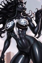 1girls ai_generated animated anthro black_hair black_skin civitai curvy curvy_ass curvy_body curvy_female curvy_figure curvy_hips curvy_thighs equine female female_focus female_only horse horse_venom_(marvel) kirillai marvel marvel_comics marvel_rivals she-venom solo solo_female solo_focus symbiote tagme thick thick_ass thick_hips thick_legs thick_thighs venom venom_(marvel) venom_(marvel_rivals)