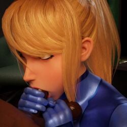 blonde_female blonde_hair blowjob cum cum_in_mouth dark-skinned_male dark_skin deepthroat interracial jpbtos light-skinned_female light_skin samus_aran suit tagme video
