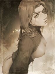 1girls 4k 4k_resolution arcane arcane_caitlyn ass big_ass breasts breasts_out caitlyn_kiramman child_bearing_hips curvaceous curvaceous_ass curvaceous_body curvaceous_female curvaceous_figure curvaceous_hips curvaceous_thighs curvy curvy_ass curvy_body curvy_female curvy_figure curvy_hips curvy_thighs eye_patch female female_focus female_only hair_on_shoulder hi_res highres large_ass league_of_legends long_hair long_sleeves looking_at_viewer neight netflix nipples panties partially_clothed patreon riot_games sepia sepia_tone side_view solo solo_female solo_focus standing thick thick_ass thick_butt thick_hips thick_legs voluptuous voluptuous_female waifu