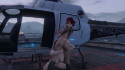 2girls breasts daisy_dukakis female female_only fingering grand_theft_auto grand_theft_auto_online grand_theft_auto_v mackenzie_hayes naked naked_female nipples nopixel nude nude_female red_hair tattoo tattoo_on_arm tattoos two_tone_hair
