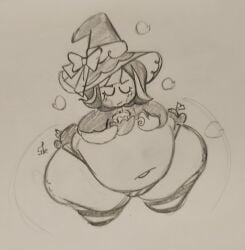 bananamilkies bbw belly blackberry_cookie chubby chubby_female cookie_run cookie_run_ovenbreak costume fat_fetish halloween huge_belly witch_costume witch_hat